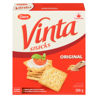 Dare Vinta Crackers Snacks Original 200 g, $1.50/100g