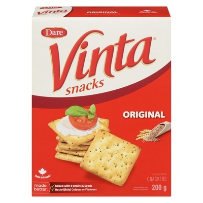 Dare Vinta Crackers Snacks Original 200 g, $2.00/100g