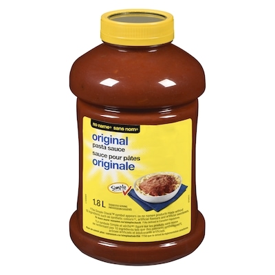 No Name Original Pasta Sauce 1.8 l, $0.36/100ml