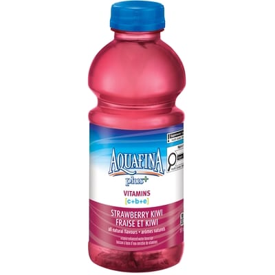 AQUAFINA Plus Strawberry Kiwi Water 591 ml, $0.42/100ml
