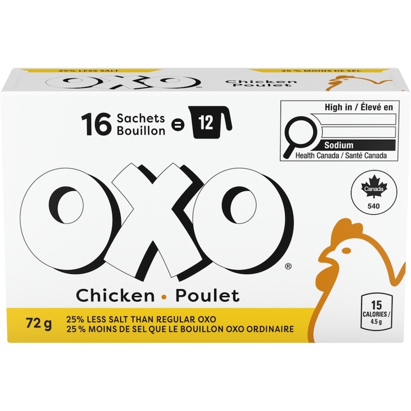 Oxo Sachets For Rich Deep Chicken Flavour Low Salt