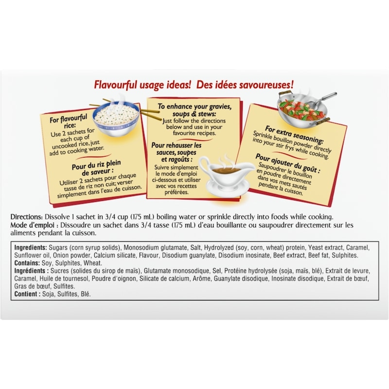 Oxo &nbsp;Sachets Bouillon For Rich Beef Flavour Low&nbsp;Salt