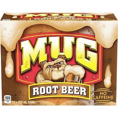 Mug Root Beer Soda, Pack of 12 12x355.0 ml, $0.20/100ml