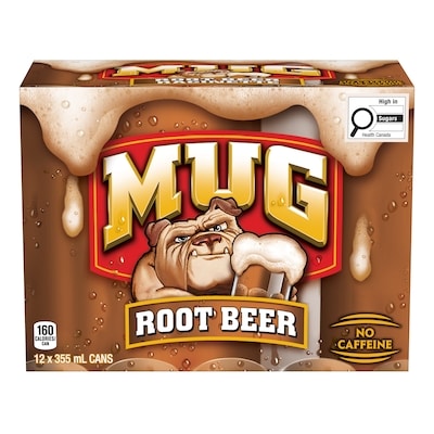 Mug Root Beer No Caffeine 12x355.0 ml, $0.20/100ml