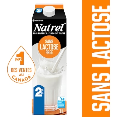 Natrel Produit laitier sans lactose 2% (1L) 1 l, 0,46 $/100ml
