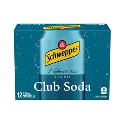 Schweppes Club Soda 12x355.0 ml, $0.21/100ml