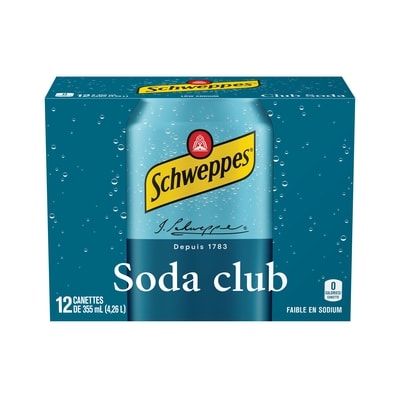 Schweppes Eau gazeuse 12x355.0 ml, 0,21 $/100ml
