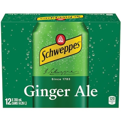 Schweppes Ginger Ale 12x355.0 ml, $0.21/100ml