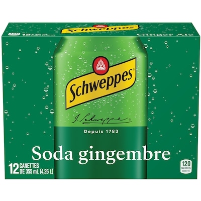 Schweppes Schweppes Soda Gingembre 12x355.0 ml, 0,20 $/100ml