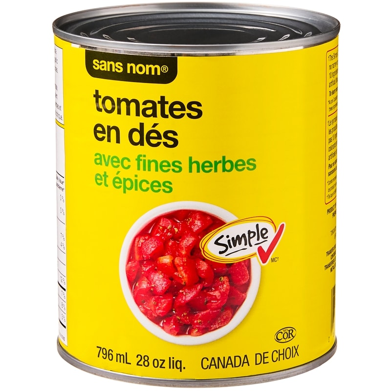 Diced Tomatoes with Herbs and Spices 