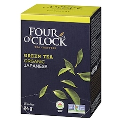 お茶。 Four O'Clock Organic Green Tea - 32 g | Zehrs