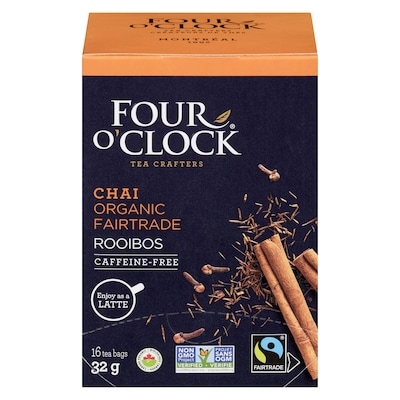 Four O'Clock Rooibos Chai Tea, Caffeine-Free 32 g, $15.59/100g