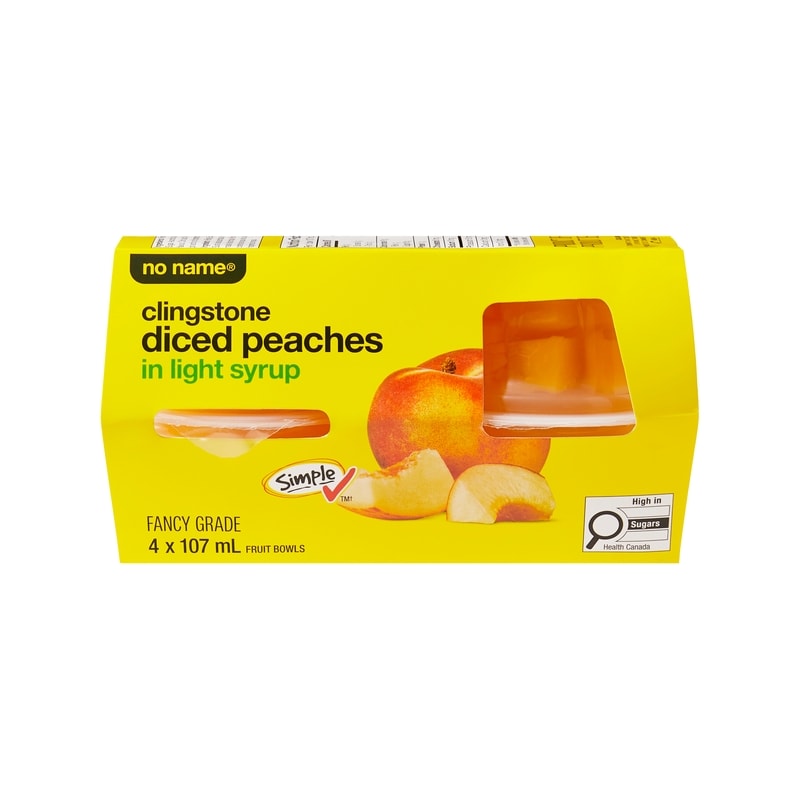 Clingstone Diced Peaches in Light Syrup Fruit Bowls