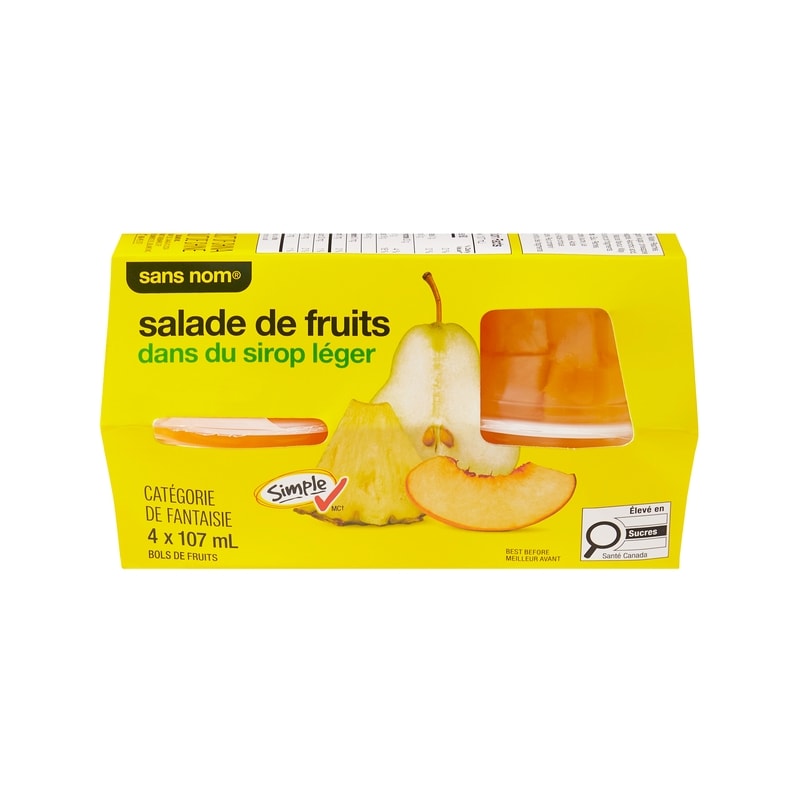 Fruit Salad in Light Syrup Fruit Bowls