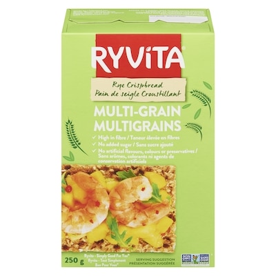 Ryvita Wholegrain Rye Crispbread, Multi-Grain 250 g, $1.60/100g