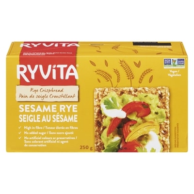 Ryvita Wholegrain Rye Crispbread, Sesame Rye 250 g, $1.60/100g