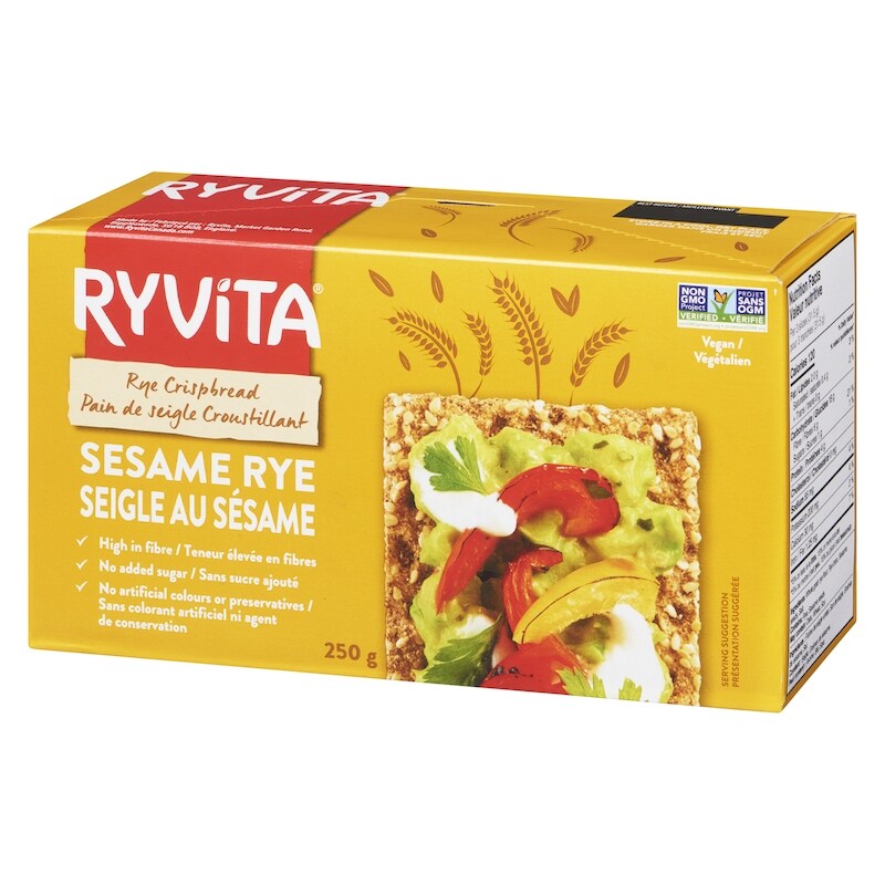 Wholegrain Rye Crispbread, Sesame Rye