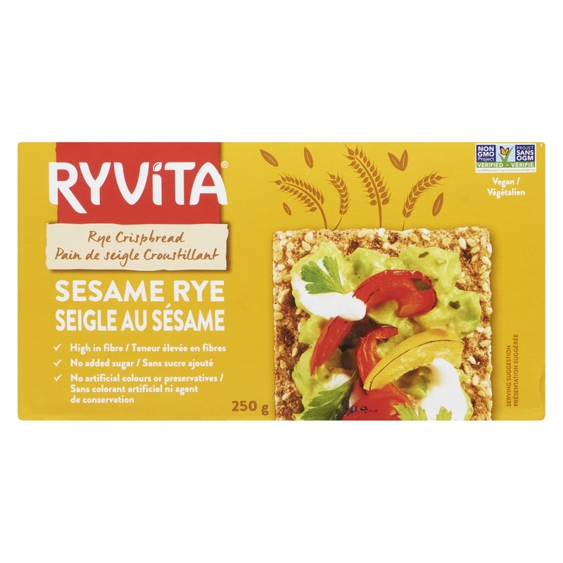 Wholegrain Rye Crispbread, Sesame Rye