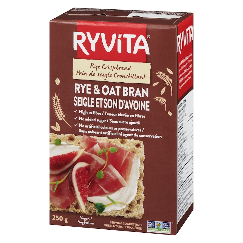 Wholegrain Rye Crispbread, Rye & Oat Bran