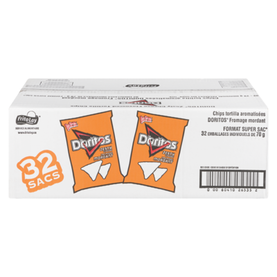 Doritos Croustilles fromage mordant 32x70.0 g, 1,61 $/100g
