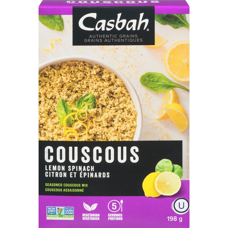 Couscous, Lemon Spinach