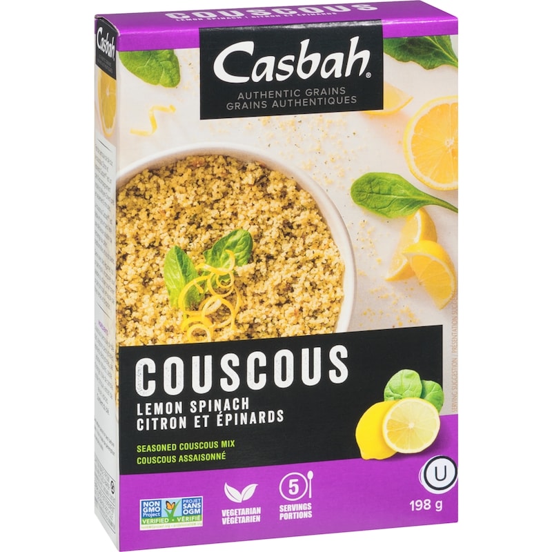 Couscous, Lemon Spinach