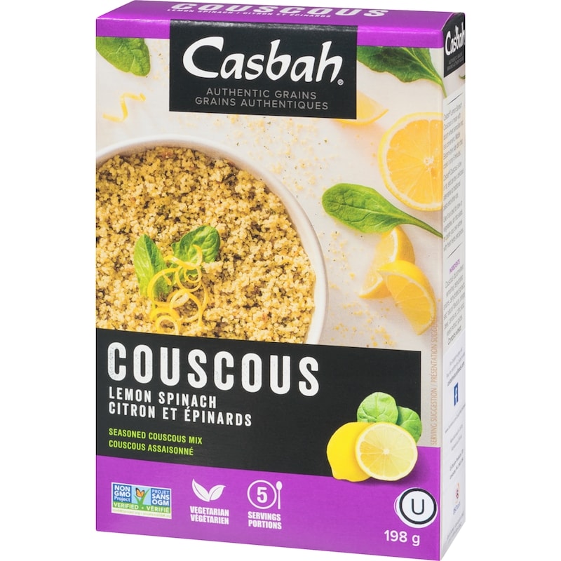 Couscous, Lemon Spinach