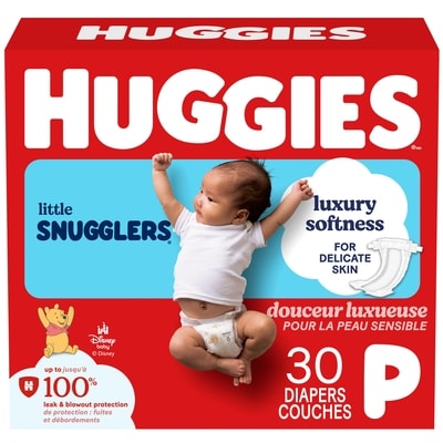 Huggies Little Snugglers Baby Diapers, Size Preemie, 30 Ct 30 ea, $0.53/1ea