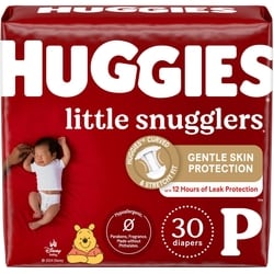 Little Snugglers Baby Diapers, Size Preemie, 30 Ct