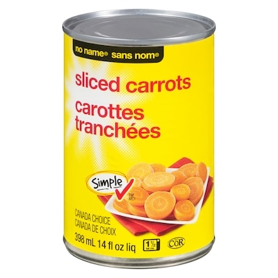 Sans Nom Carottes tranchées 398 ml, 0,35 $/100ml