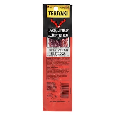 Jack Link’s Bifteck de bœuf teriyaki 28 g, 13,54 $/100g