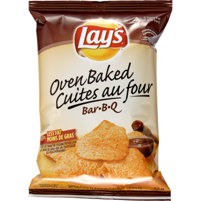 Lay's Oven Baked Potato Chips, BBQ, Vending Chips 40x32.0 g, $2.66/100g