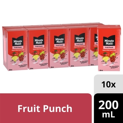 Minute Maid Fruit Punch Cartons 10x200.0 ml, $0.24/100ml