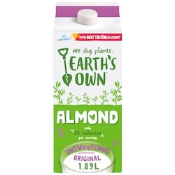 Earth's Own Original Unsweetened Almond Milk Alternative 1.89 l, $0.24/100ml