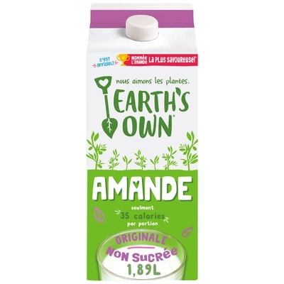 Earth’s Own Boisson à l’amande Originale non sucrée 1.89 l, 0,24 $/100ml