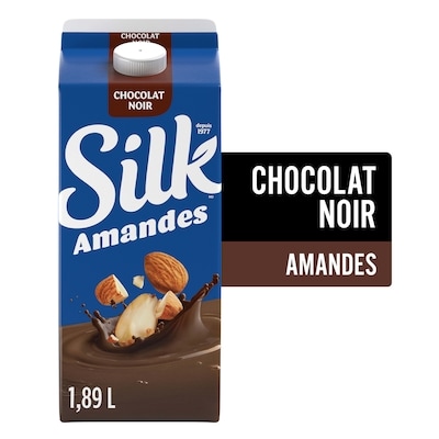 Silk Boisson aux amandes, saveur chocolat noir 1.89 l, 0,20 $/100ml