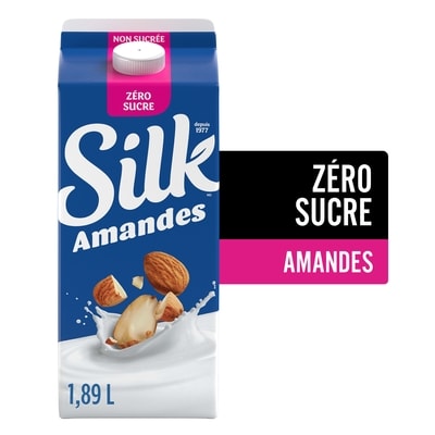 Silk Boisson aux amandes , zéro sucre, originale, sans produits laitiers 1.89 l, 0,28 $/100ml
