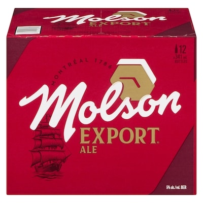 Molson Ex Molson Export, Bottle (ID required at pick-up) 12x341.0 ml, $0.46/100ml