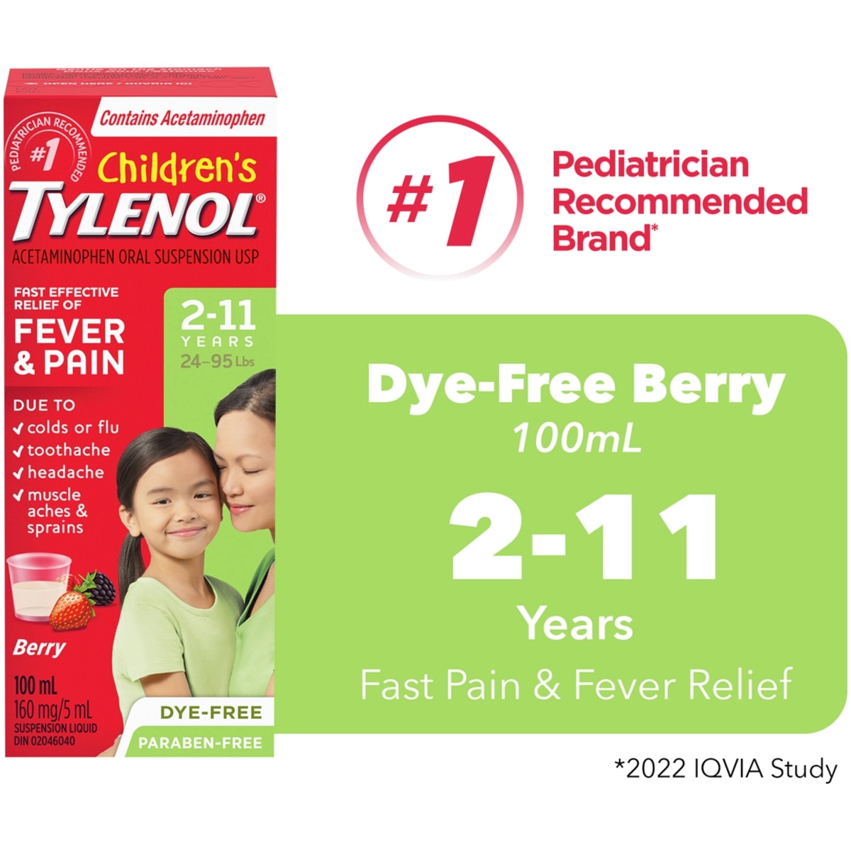 Tylenol Children's Suspension Liquid, Berry 100 ml, $9.99/100ml