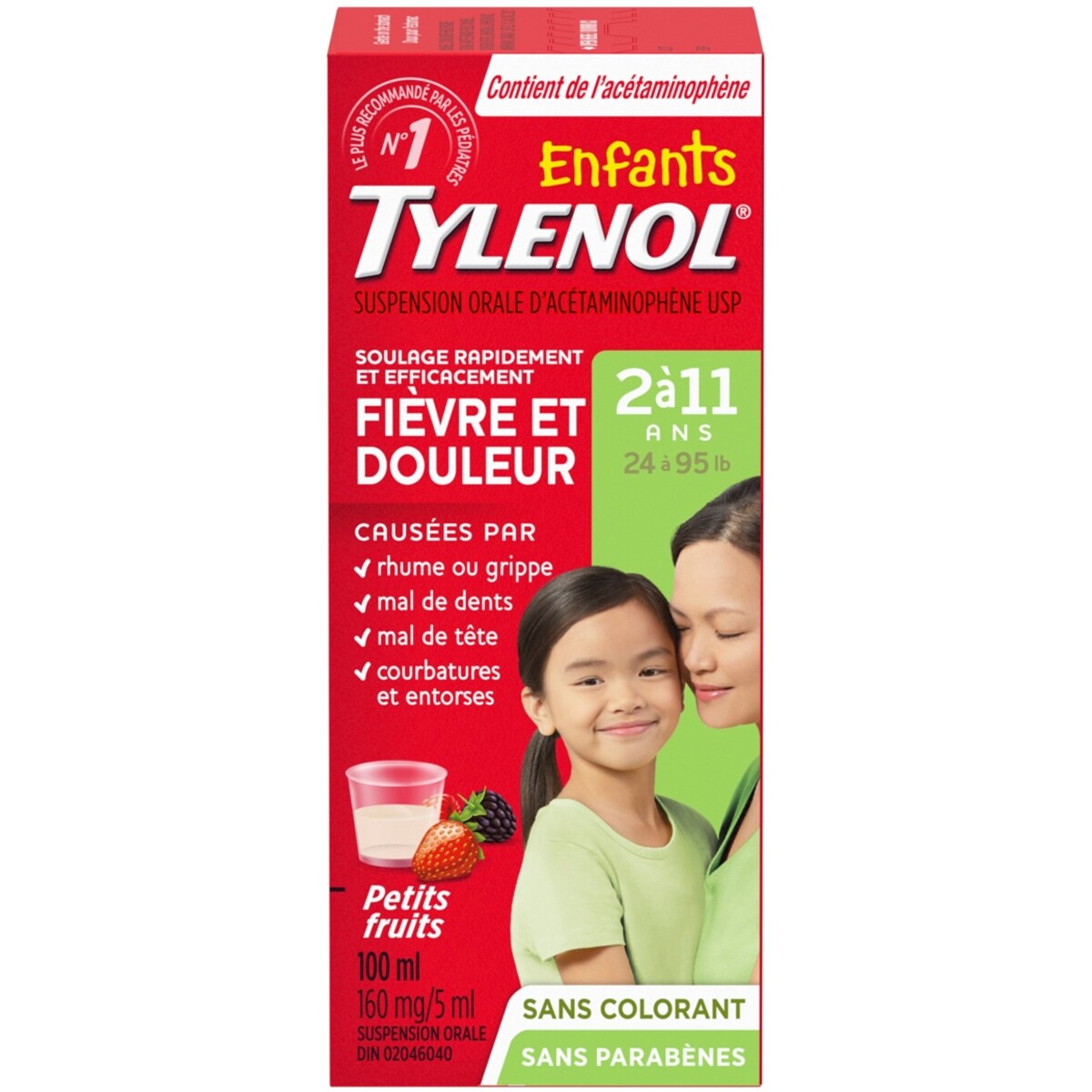 Tylenol Sirop Suspension pour enfants baies 100 ml, 10,99 $/100ml