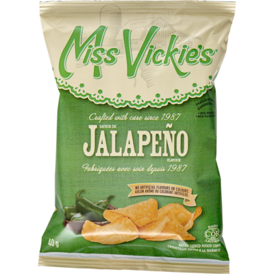 Miss Vickie’s Croustilles cuites à la marmite au jalapeno 40x40.0 g, 2,12 $/100g