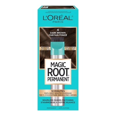 L'Oreal Paris Magic Root Permanent, Permanent Root Touch Up 4 Dark Brown 1 ea, $12.49/1ea