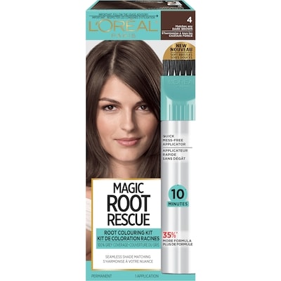 L’Oréal Colorant capillaire Root Rescue 4 châtain foncé 1 ea, 14,49 $/1ch