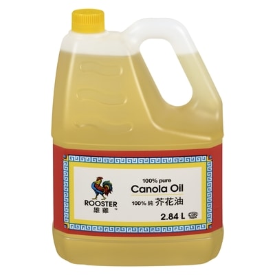 Rooster 100% Pure Canola Oil 2.84 l, $0.44/100ml