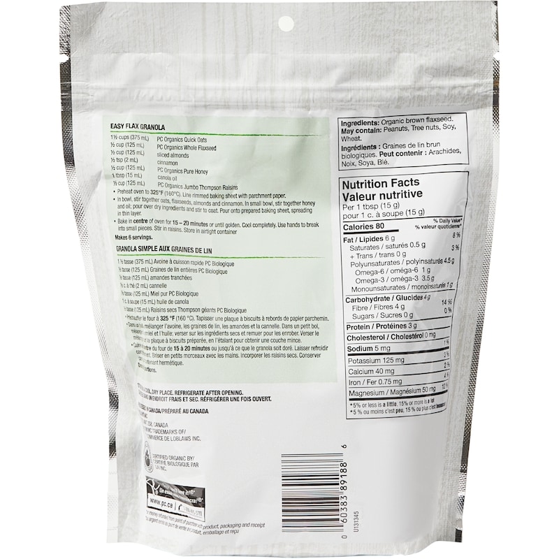 Whole Flaxseed, Organic