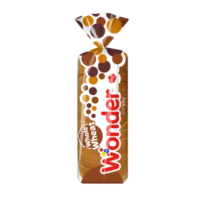 Wonder 100% Whole Wheat Sandwich Bread 600 g, $0.67/100g