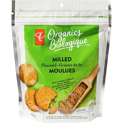 PC Organics Milled Flaxseed 400 g, $1.75/100g