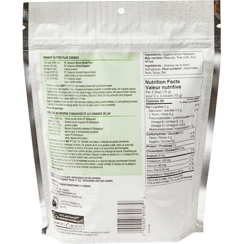 Milled Flaxseed, Organic