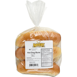 Bakery World Hot Dog Buns 420 g, $0.95/100g