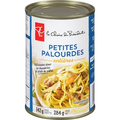 le Choix du Président Petites palourdes entières 142 g, 1,06 $/100g